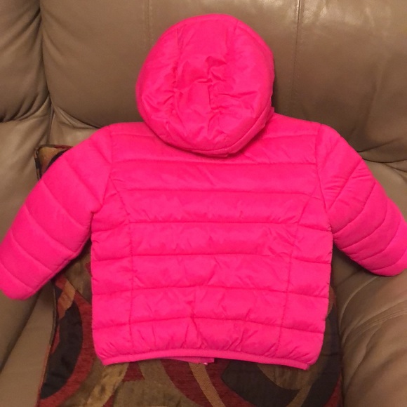 Pink toddler girls puffer jacket “George” brand, size 3T - Picture 4 of 4
